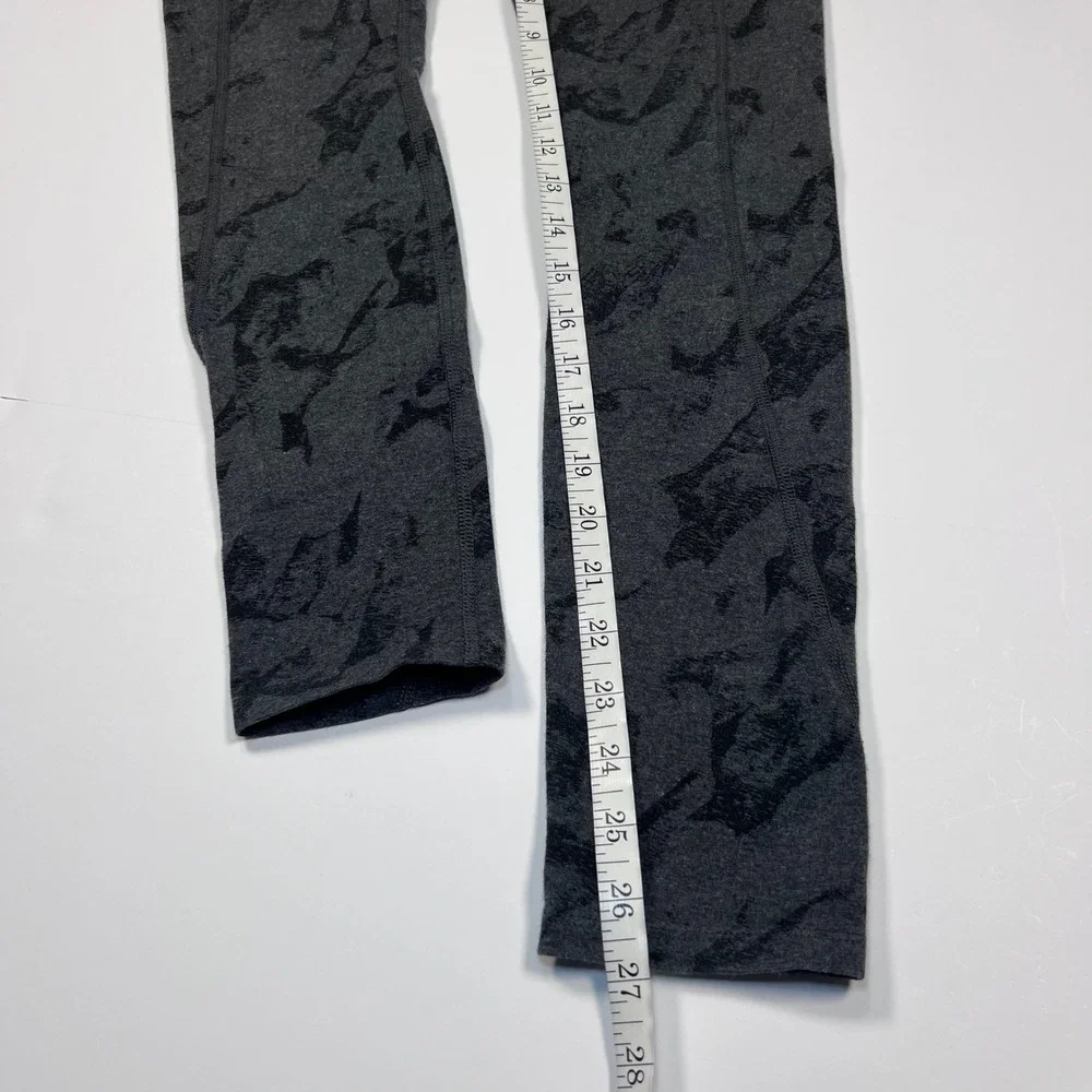 Pact Leggings Womens Small Gray Black Marble Organic Cotton High‎ Rise Pockets